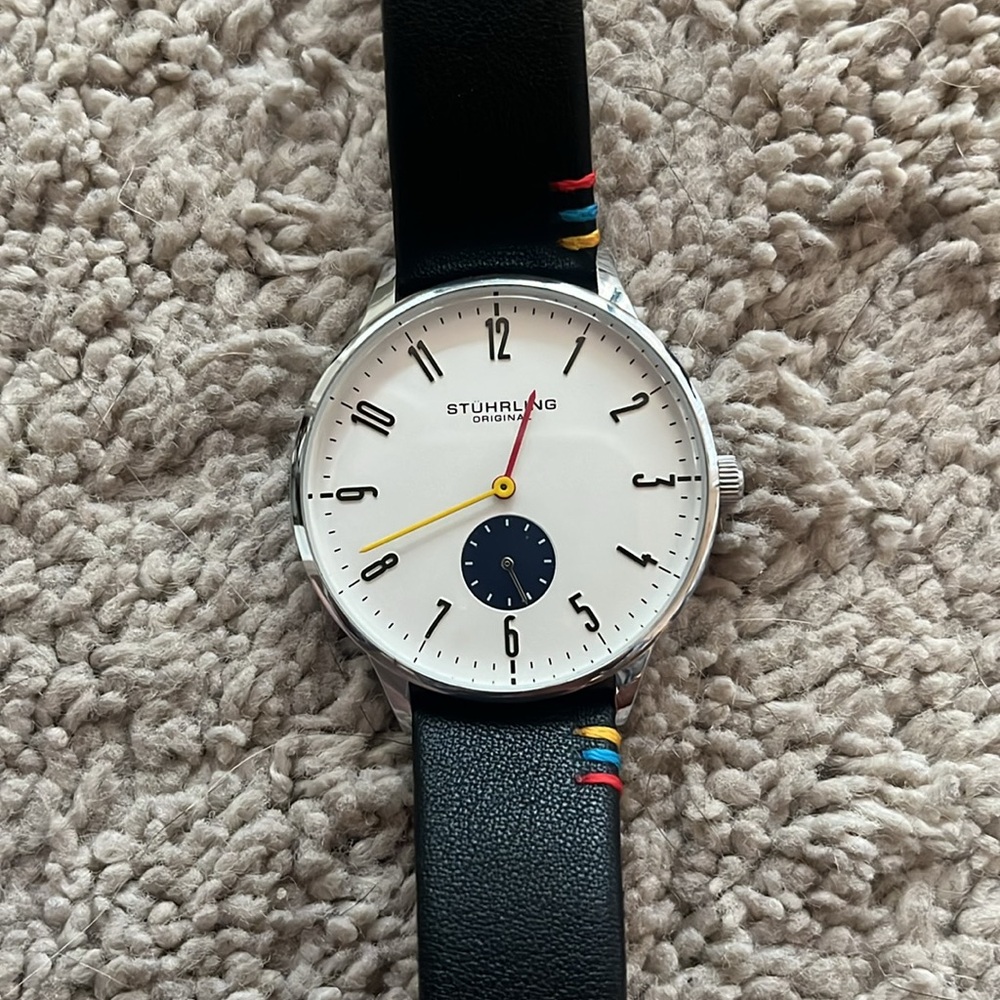 Stührling Original Symphony Quartz White Dial Men's Watch